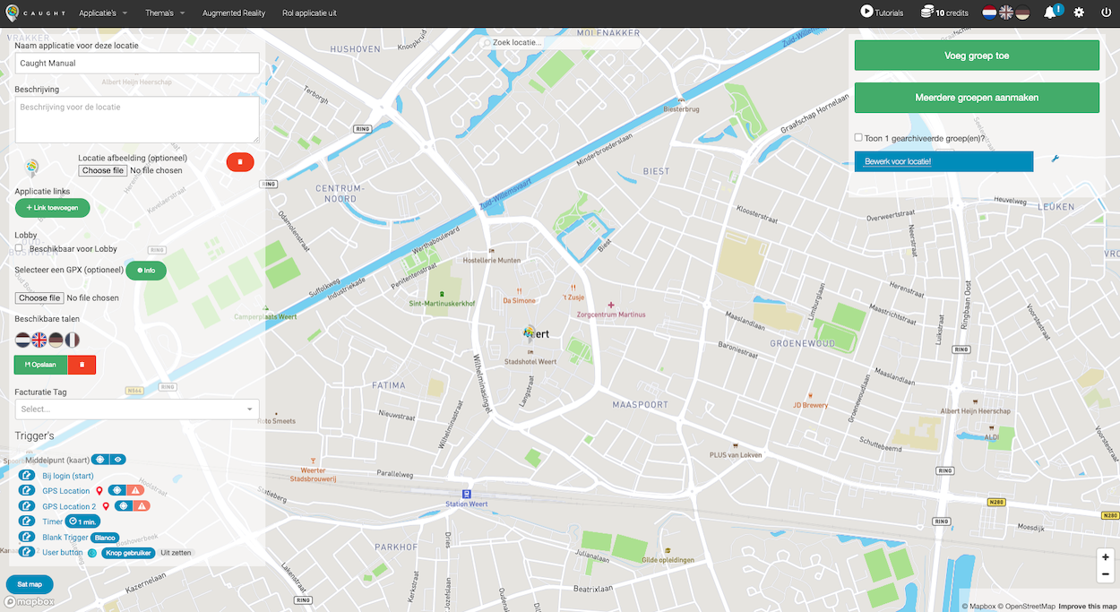=x683 Applicatie; Uitgerolde applicatie